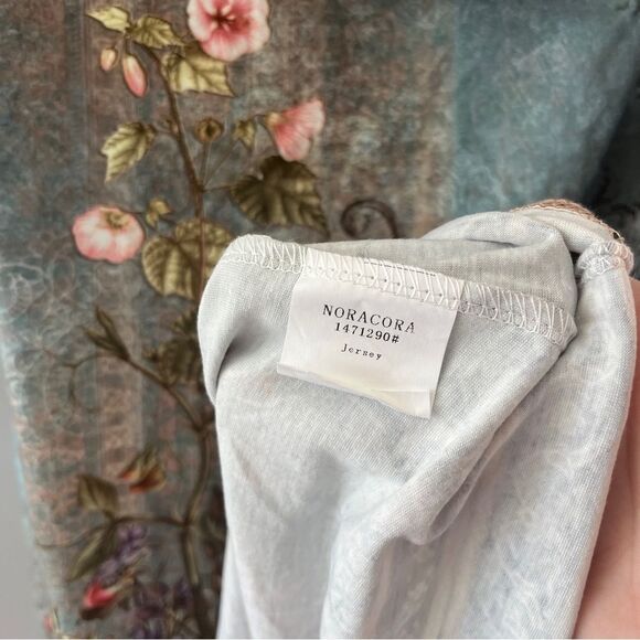 NEW Noracora Cold Shoulder V Neck Romantic Floral Print Size Large - Picture 5 of 6